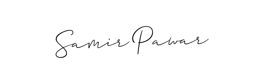 This is the best signature style for the Samir Pawar name. Also you like these signature font (Allison_Script). Mix name signature. Samir Pawar signature style 2 images and pictures png