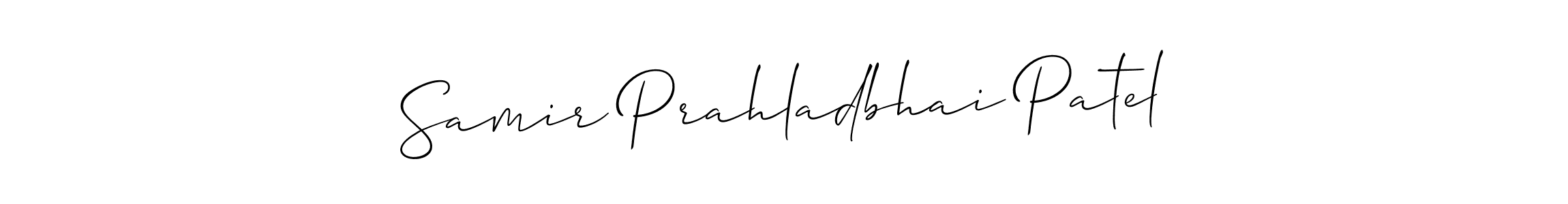 How to Draw Samir Prahladbhai Patel signature style? Allison_Script is a latest design signature styles for name Samir Prahladbhai Patel. Samir Prahladbhai Patel signature style 2 images and pictures png