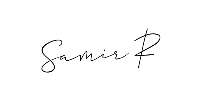 Make a beautiful signature design for name Samir R. Use this online signature maker to create a handwritten signature for free. Samir R signature style 2 images and pictures png