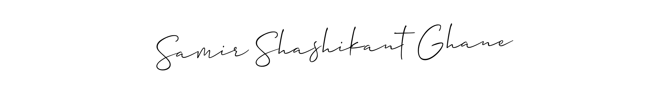 How to make Samir Shashikant Ghane signature? Allison_Script is a professional autograph style. Create handwritten signature for Samir Shashikant Ghane name. Samir Shashikant Ghane signature style 2 images and pictures png