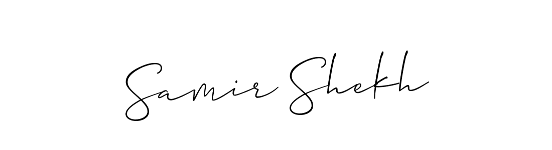 Make a beautiful signature design for name Samir Shekh. Use this online signature maker to create a handwritten signature for free. Samir Shekh signature style 2 images and pictures png