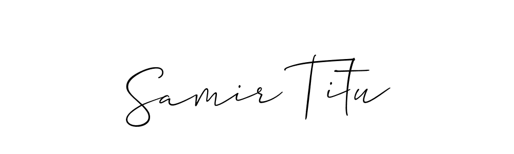 Make a beautiful signature design for name Samir Titu. Use this online signature maker to create a handwritten signature for free. Samir Titu signature style 2 images and pictures png