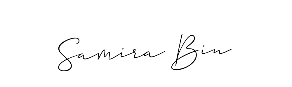 How to Draw Samira Bin signature style? Allison_Script is a latest design signature styles for name Samira Bin. Samira Bin signature style 2 images and pictures png