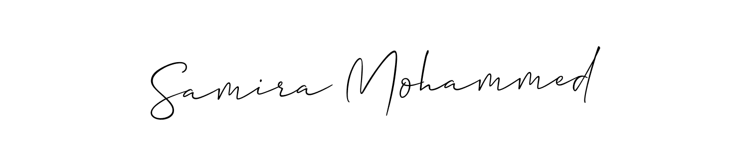 How to Draw Samira Mohammed signature style? Allison_Script is a latest design signature styles for name Samira Mohammed. Samira Mohammed signature style 2 images and pictures png