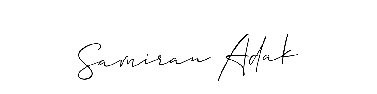 Best and Professional Signature Style for Samiran Adak. Allison_Script Best Signature Style Collection. Samiran Adak signature style 2 images and pictures png