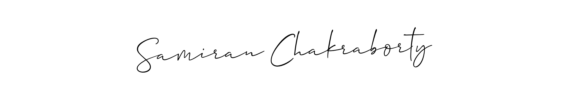 if you are searching for the best signature style for your name Samiran Chakraborty. so please give up your signature search. here we have designed multiple signature styles  using Allison_Script. Samiran Chakraborty signature style 2 images and pictures png