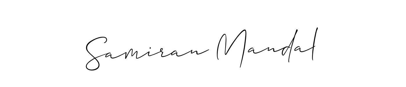 How to make Samiran Mandal signature? Allison_Script is a professional autograph style. Create handwritten signature for Samiran Mandal name. Samiran Mandal signature style 2 images and pictures png