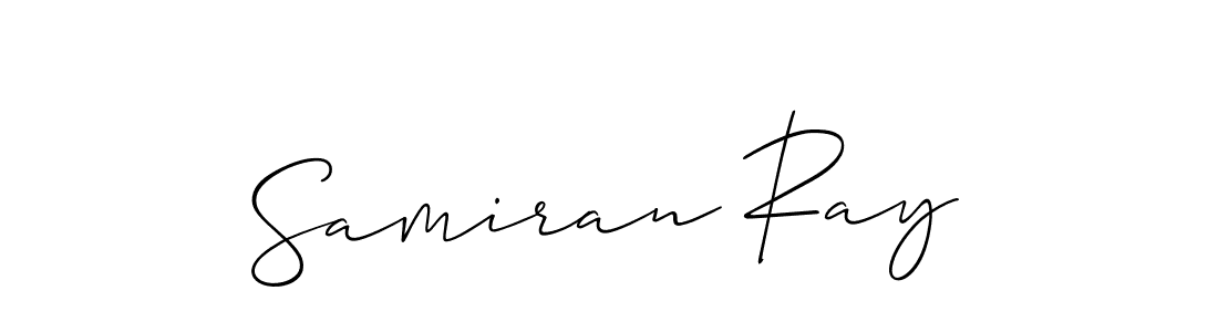 How to make Samiran Ray signature? Allison_Script is a professional autograph style. Create handwritten signature for Samiran Ray name. Samiran Ray signature style 2 images and pictures png
