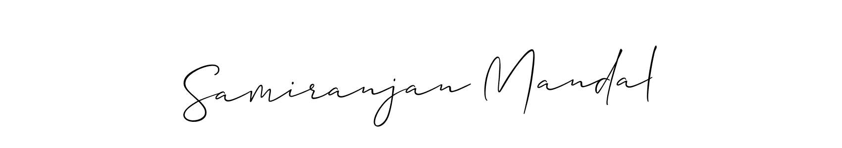 Design your own signature with our free online signature maker. With this signature software, you can create a handwritten (Allison_Script) signature for name Samiranjan Mandal. Samiranjan Mandal signature style 2 images and pictures png