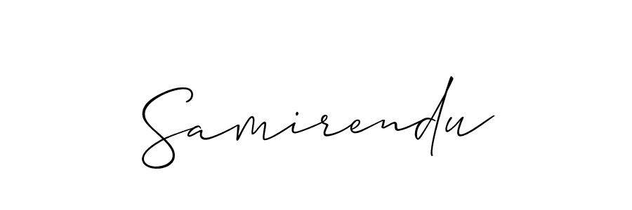 You should practise on your own different ways (Allison_Script) to write your name (Samirendu) in signature. don't let someone else do it for you. Samirendu signature style 2 images and pictures png