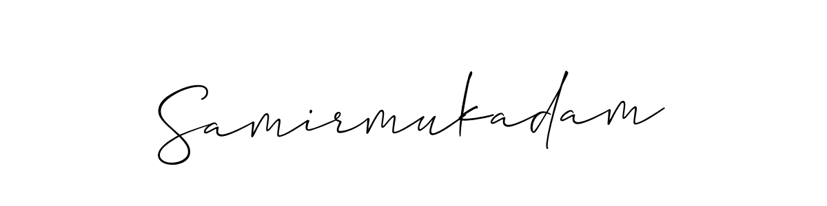 The best way (Allison_Script) to make a short signature is to pick only two or three words in your name. The name Samirmukadam include a total of six letters. For converting this name. Samirmukadam signature style 2 images and pictures png