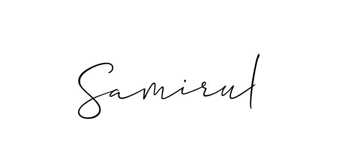 You can use this online signature creator to create a handwritten signature for the name Samirul. This is the best online autograph maker. Samirul signature style 2 images and pictures png