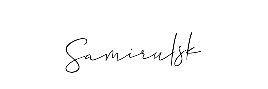 Similarly Allison_Script is the best handwritten signature design. Signature creator online .You can use it as an online autograph creator for name Samirulsk. Samirulsk signature style 2 images and pictures png