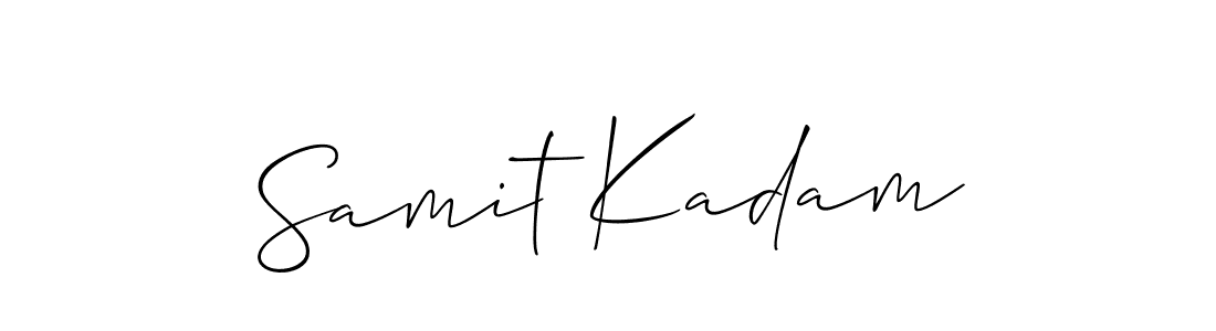 Best and Professional Signature Style for Samit Kadam. Allison_Script Best Signature Style Collection. Samit Kadam signature style 2 images and pictures png