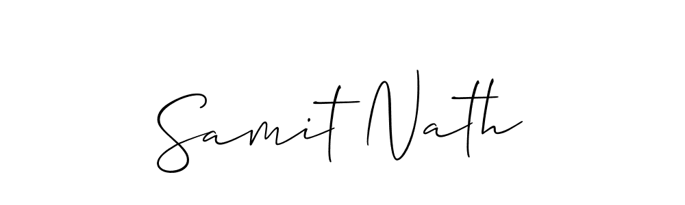 Make a beautiful signature design for name Samit Nath. Use this online signature maker to create a handwritten signature for free. Samit Nath signature style 2 images and pictures png