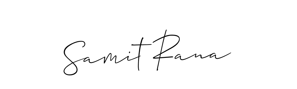 Allison_Script is a professional signature style that is perfect for those who want to add a touch of class to their signature. It is also a great choice for those who want to make their signature more unique. Get Samit Rana name to fancy signature for free. Samit Rana signature style 2 images and pictures png