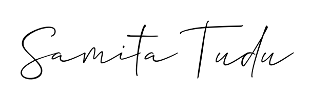 Create an unforgettable impression when signing with Samita Tudu name styled in Allison_Script typography. 100% free online generator. Samita Tudu signature style 2 images and pictures png