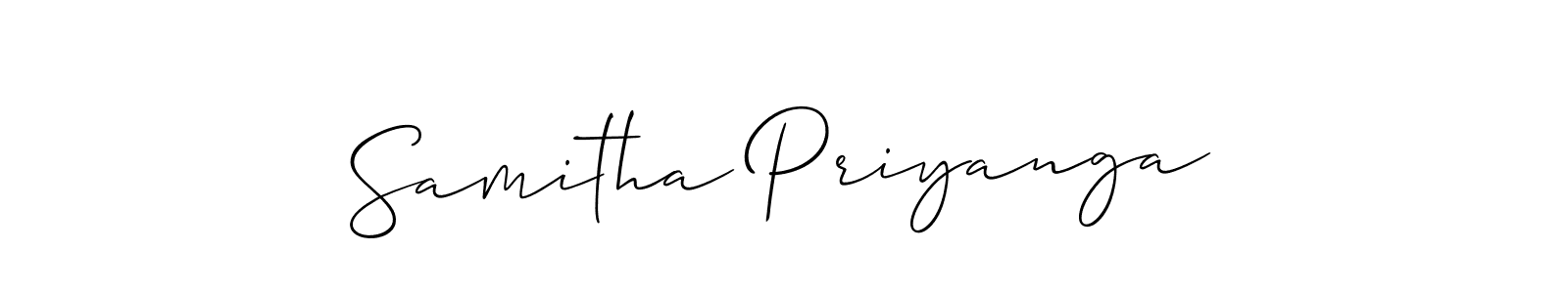 Make a beautiful signature design for name Samitha Priyanga. Use this online signature maker to create a handwritten signature for free. Samitha Priyanga signature style 2 images and pictures png