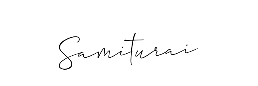 Also we have Samiturai name is the best signature style. Create professional handwritten signature collection using Allison_Script autograph style. Samiturai signature style 2 images and pictures png