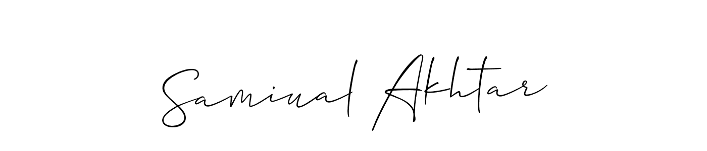 Samiual Akhtar stylish signature style. Best Handwritten Sign (Allison_Script) for my name. Handwritten Signature Collection Ideas for my name Samiual Akhtar. Samiual Akhtar signature style 2 images and pictures png