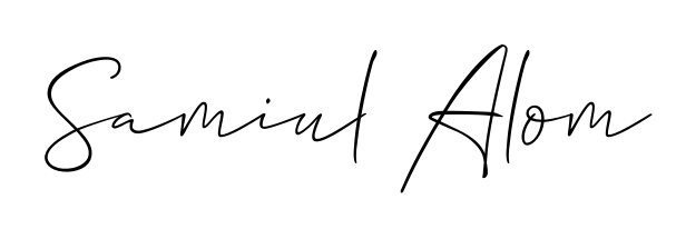 Download transparent PNG signature for name Samiul Alom styled with Allison_Script font. Ready to paste directly into PDF and Word agreements. Samiul Alom signature style 2 images and pictures png