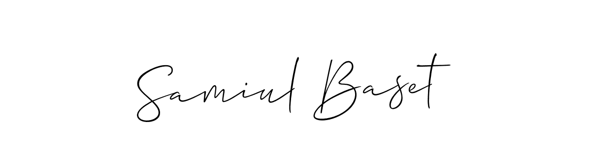 This is the best signature style for the Samiul Baset name. Also you like these signature font (Allison_Script). Mix name signature. Samiul Baset signature style 2 images and pictures png