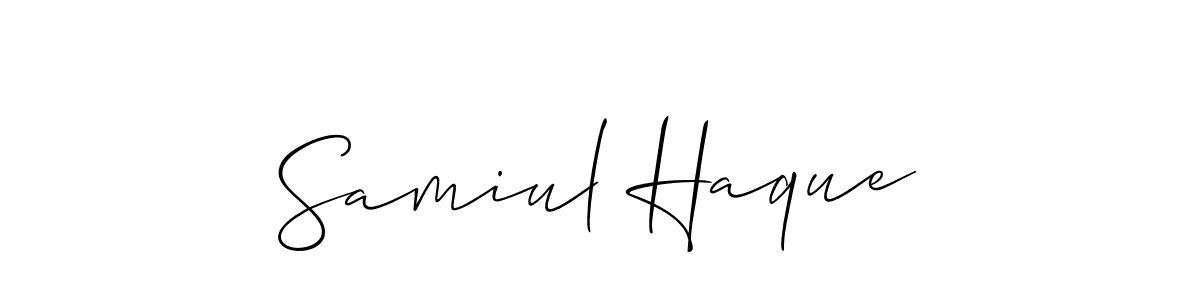 This is the best signature style for the Samiul Haque name. Also you like these signature font (Allison_Script). Mix name signature. Samiul Haque signature style 2 images and pictures png