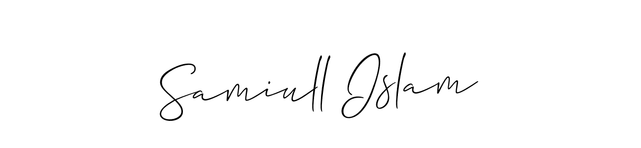 This is the best signature style for the Samiull Islam name. Also you like these signature font (Allison_Script). Mix name signature. Samiull Islam signature style 2 images and pictures png