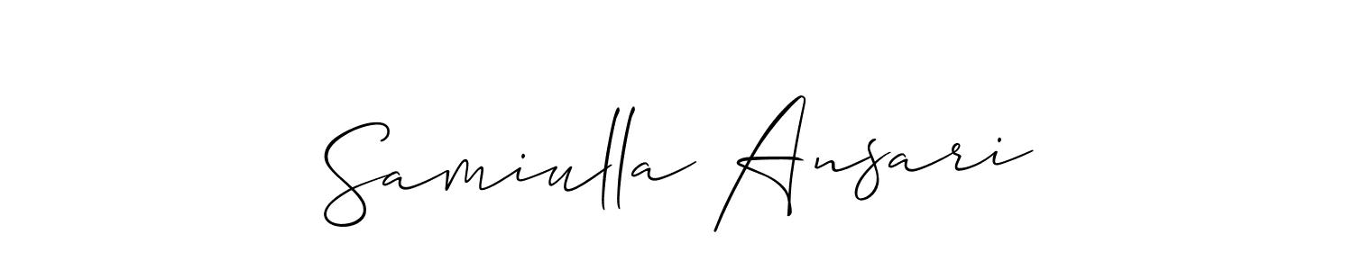 Make a beautiful signature design for name Samiulla Ansari. Use this online signature maker to create a handwritten signature for free. Samiulla Ansari signature style 2 images and pictures png