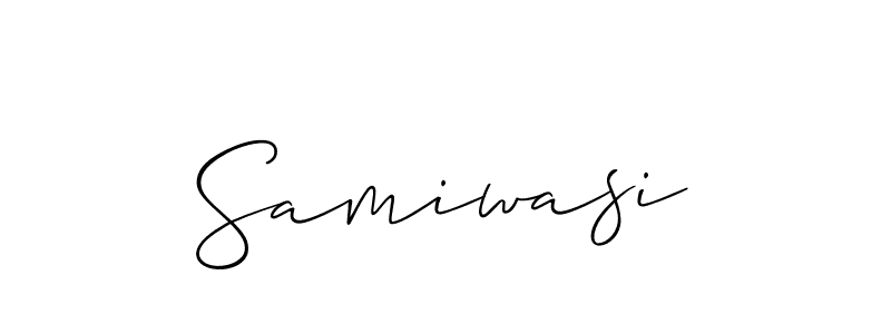 Samiwasi stylish signature style. Best Handwritten Sign (Allison_Script) for my name. Handwritten Signature Collection Ideas for my name Samiwasi. Samiwasi signature style 2 images and pictures png