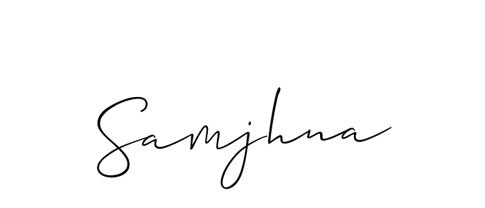 Check out images of Autograph of Samjhna name. Actor Samjhna Signature Style. Allison_Script is a professional sign style online. Samjhna signature style 2 images and pictures png