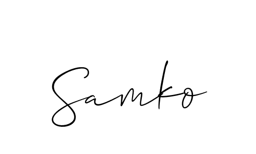 You can use this online signature creator to create a handwritten signature for the name Samko. This is the best online autograph maker. Samko signature style 2 images and pictures png