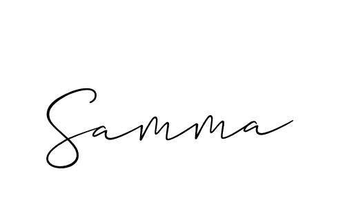 Also You can easily find your signature by using the search form. We will create Samma name handwritten signature images for you free of cost using Allison_Script sign style. Samma signature style 2 images and pictures png