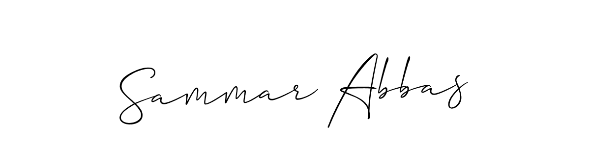 It looks lik you need a new signature style for name Sammar Abbas. Design unique handwritten (Allison_Script) signature with our free signature maker in just a few clicks. Sammar Abbas signature style 2 images and pictures png