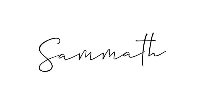 How to make Sammath name signature. Use Allison_Script style for creating short signs online. This is the latest handwritten sign. Sammath signature style 2 images and pictures png