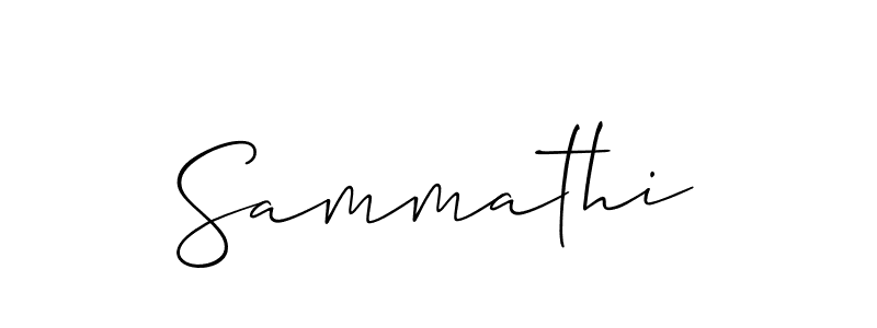 Once you've used our free online signature maker to create your best signature Allison_Script style, it's time to enjoy all of the benefits that Sammathi name signing documents. Sammathi signature style 2 images and pictures png