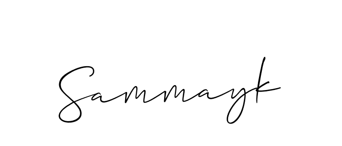 Also we have Sammayk name is the best signature style. Create professional handwritten signature collection using Allison_Script autograph style. Sammayk signature style 2 images and pictures png