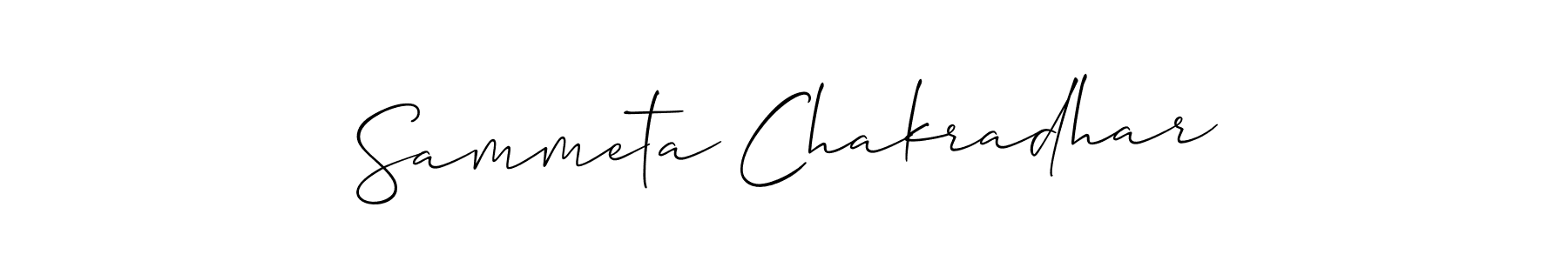 Create a beautiful signature design for name Sammeta Chakradhar. With this signature (Allison_Script) fonts, you can make a handwritten signature for free. Sammeta Chakradhar signature style 2 images and pictures png