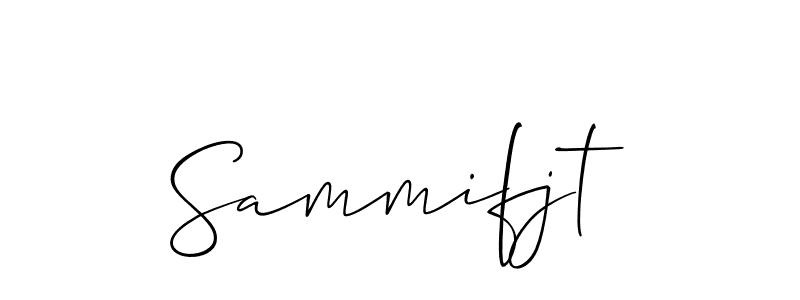 How to Draw Sammifjt signature style? Allison_Script is a latest design signature styles for name Sammifjt. Sammifjt signature style 2 images and pictures png