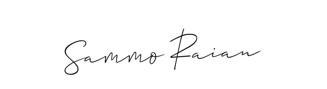 Sammo Raian stylish signature style. Best Handwritten Sign (Allison_Script) for my name. Handwritten Signature Collection Ideas for my name Sammo Raian. Sammo Raian signature style 2 images and pictures png