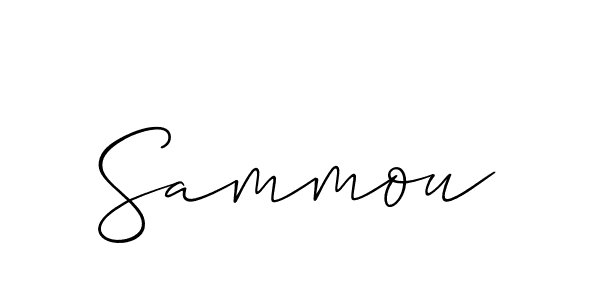 You should practise on your own different ways (Allison_Script) to write your name (Sammou) in signature. don't let someone else do it for you. Sammou signature style 2 images and pictures png