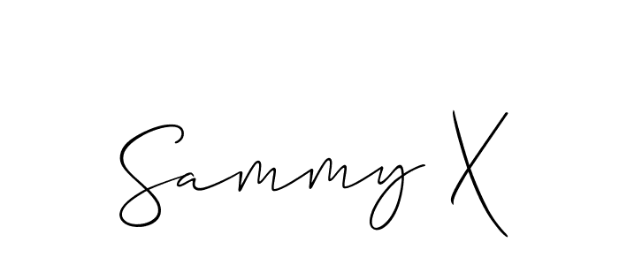 Also we have Sammy X name is the best signature style. Create professional handwritten signature collection using Allison_Script autograph style. Sammy X signature style 2 images and pictures png