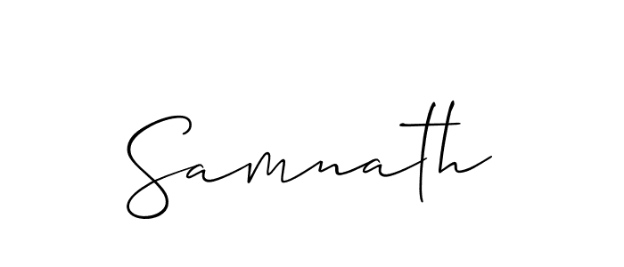 You should practise on your own different ways (Allison_Script) to write your name (Samnath) in signature. don't let someone else do it for you. Samnath signature style 2 images and pictures png