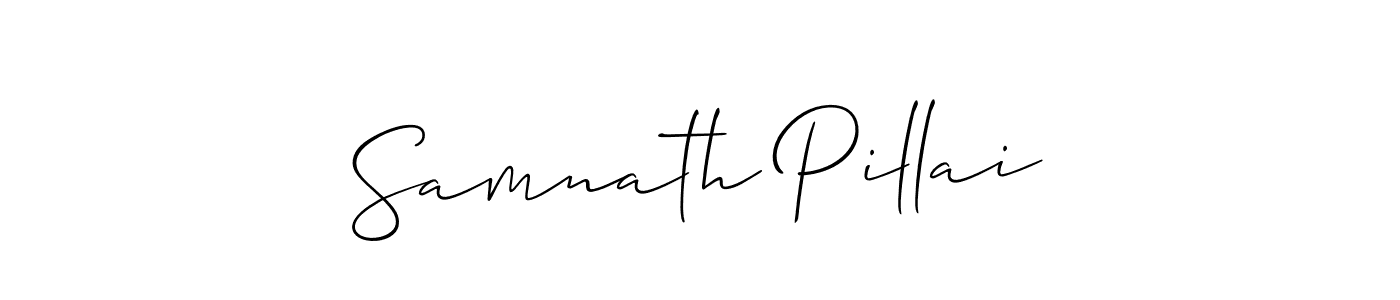 Here are the top 10 professional signature styles for the name Samnath Pillai. These are the best autograph styles you can use for your name. Samnath Pillai signature style 2 images and pictures png