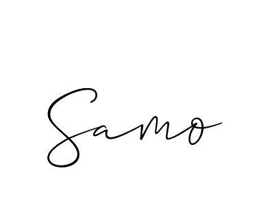 How to Draw Samo signature style? Allison_Script is a latest design signature styles for name Samo. Samo signature style 2 images and pictures png