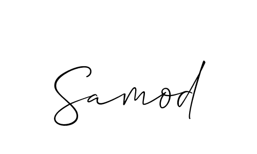 You should practise on your own different ways (Allison_Script) to write your name (Samod) in signature. don't let someone else do it for you. Samod signature style 2 images and pictures png