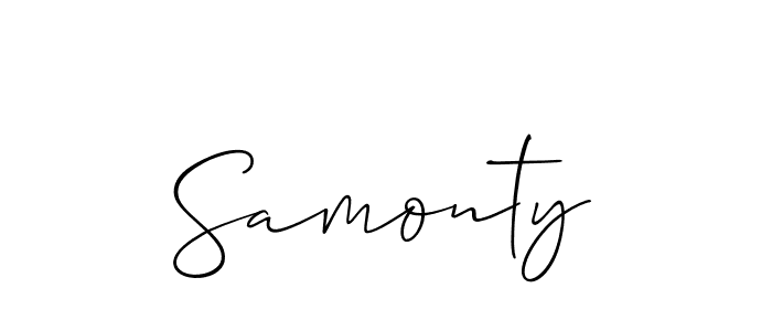 You can use this online signature creator to create a handwritten signature for the name Samonty. This is the best online autograph maker. Samonty signature style 2 images and pictures png