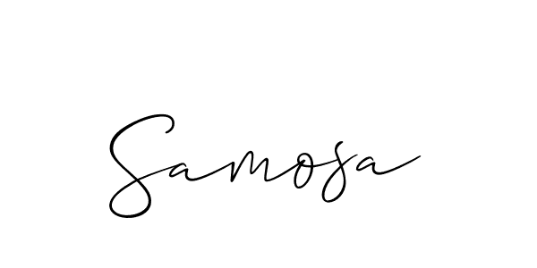 How to make Samosa signature? Allison_Script is a professional autograph style. Create handwritten signature for Samosa name. Samosa signature style 2 images and pictures png