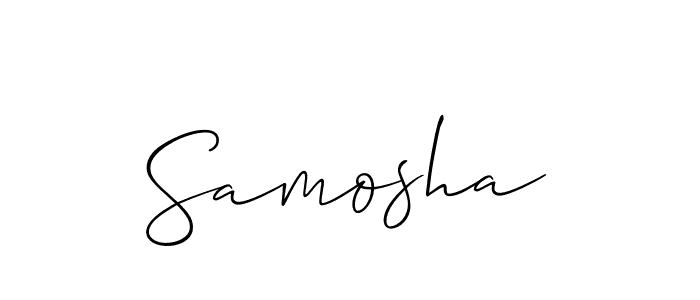 Best and Professional Signature Style for Samosha. Allison_Script Best Signature Style Collection. Samosha signature style 2 images and pictures png