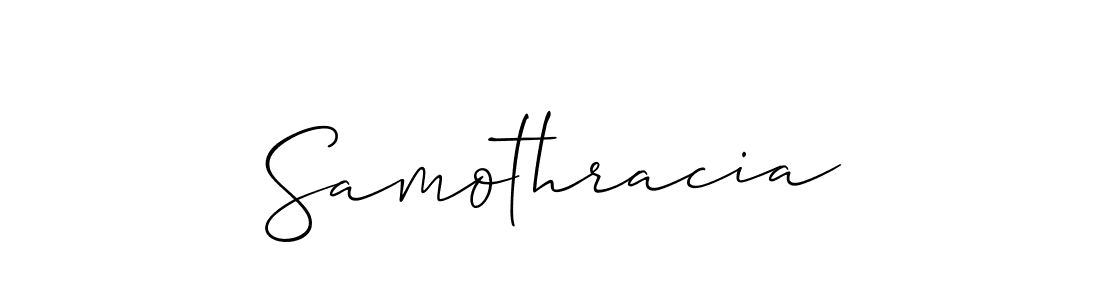 Once you've used our free online signature maker to create your best signature Allison_Script style, it's time to enjoy all of the benefits that Samothracia name signing documents. Samothracia signature style 2 images and pictures png